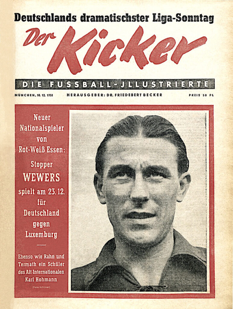 Die Kicker ERSTAUGABE nach dem zweiten Weltkrieg erschien am 10. Dezember 1951